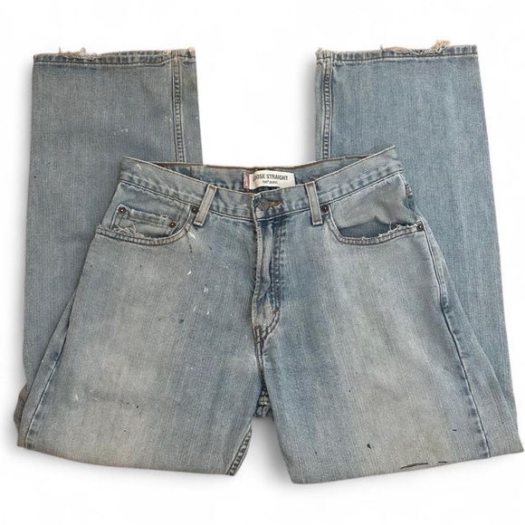 Levi's Other - 💚 Vintage Levi’s 569 Loose Straight Blue Distressed Jeans (W30 L30) (22)